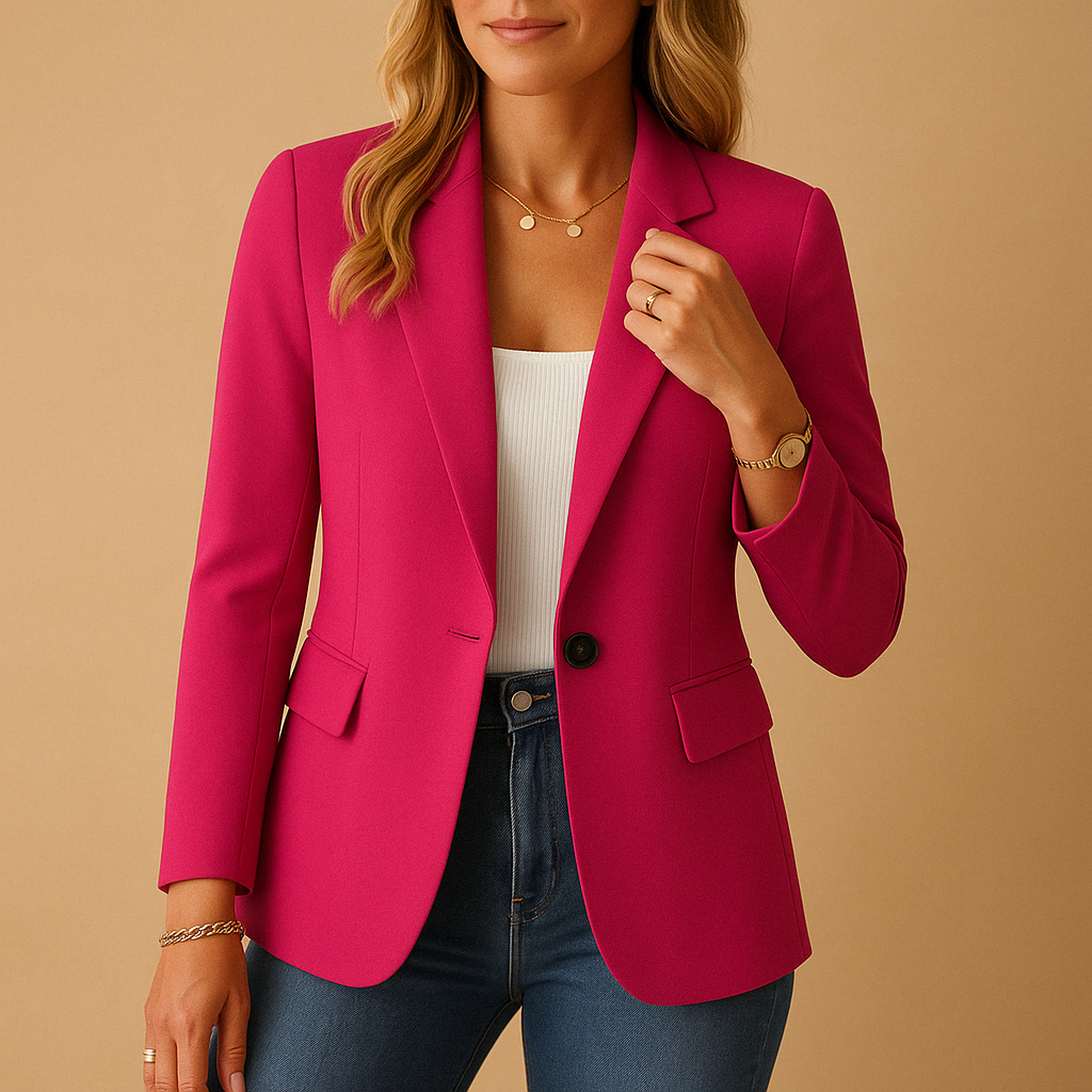 Quinisha Tailored Single-Button Blazer