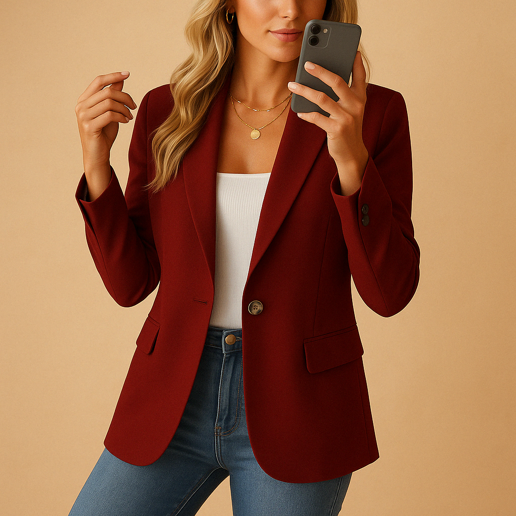Quinisha Tailored Single-Button Blazer