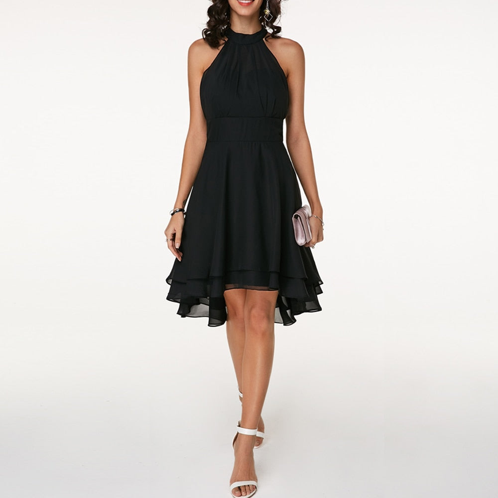 Madelyn Layered Chiffon Mini Dress