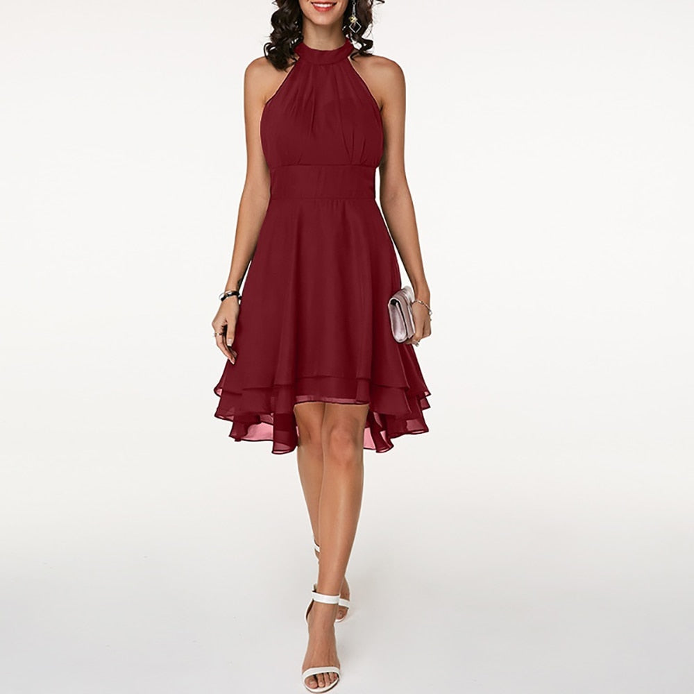 Madelyn Layered Chiffon Mini Dress