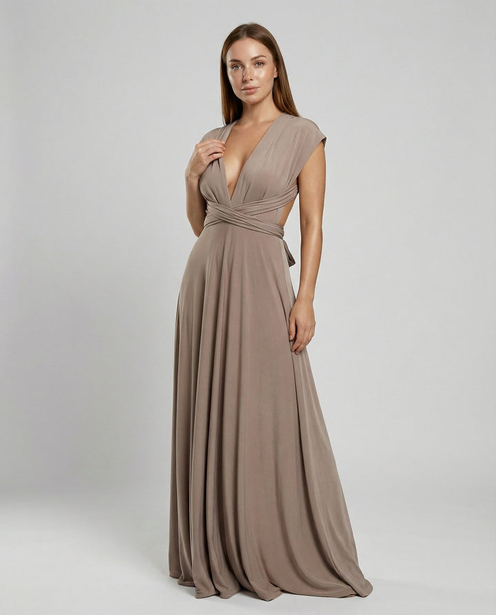 Veloura Draped Maxi Dress