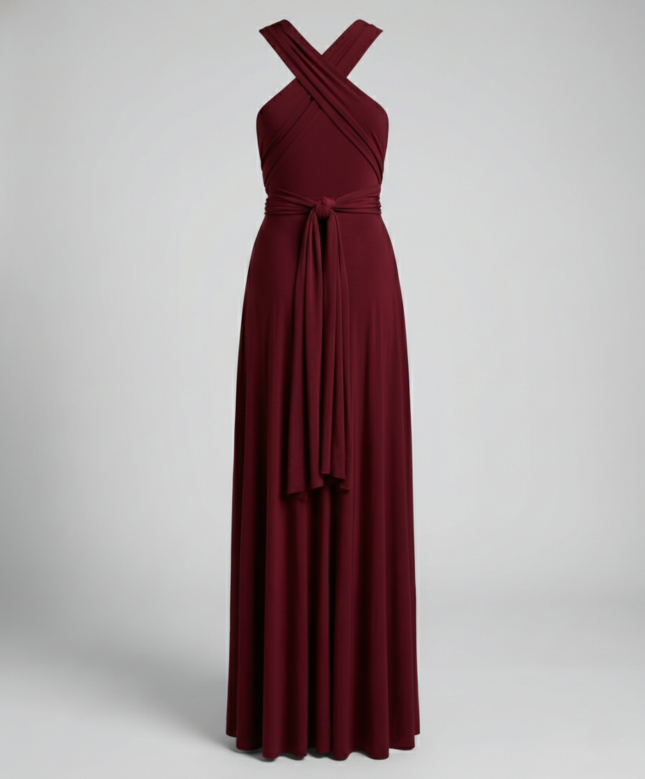Veloura Draped Maxi Dress