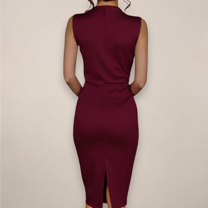 Zella Tie Neck Midi Dress
