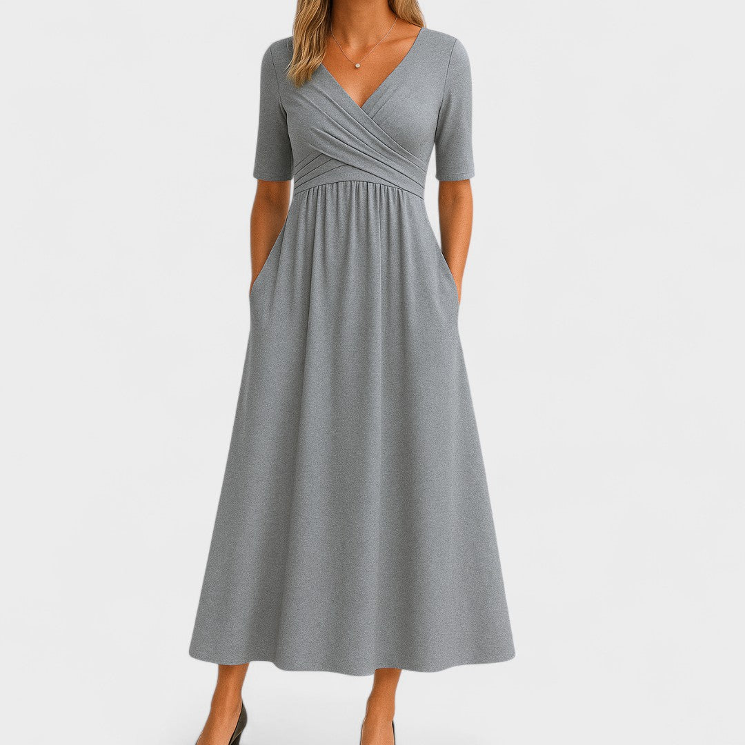 Peyton Wrap Midi Dress