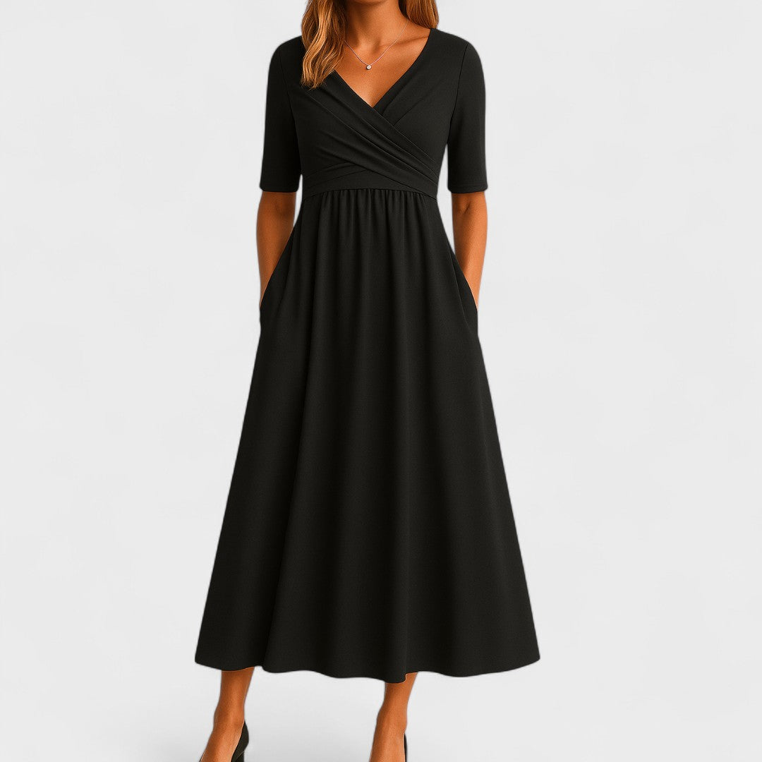 Peyton Wrap Midi Dress