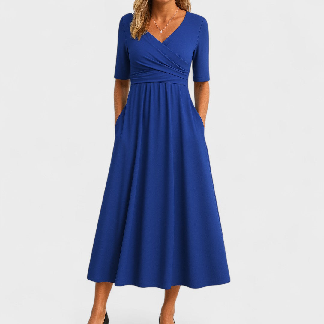 Peyton Wrap Midi Dress