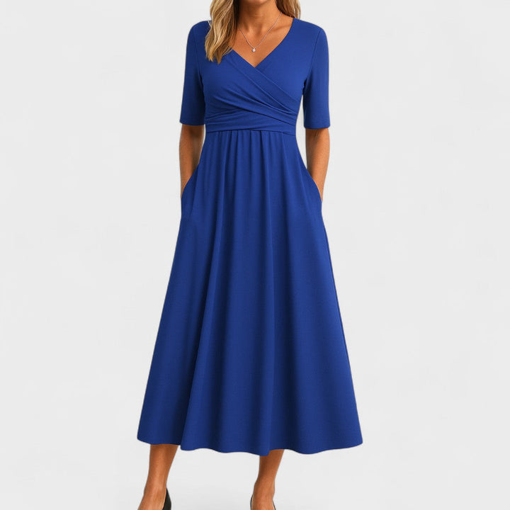 Peyton Wrap Midi Dress