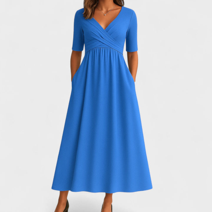 Peyton Wrap Midi Dress
