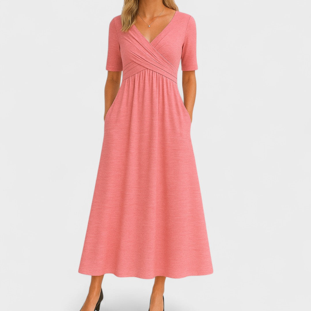 Peyton Wrap Midi Dress