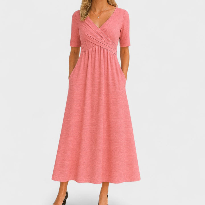 Peyton Wrap Midi Dress