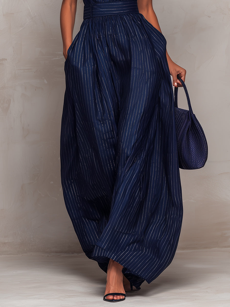 Nerissa Keyhole Neck Wide Leg Jumpsuit