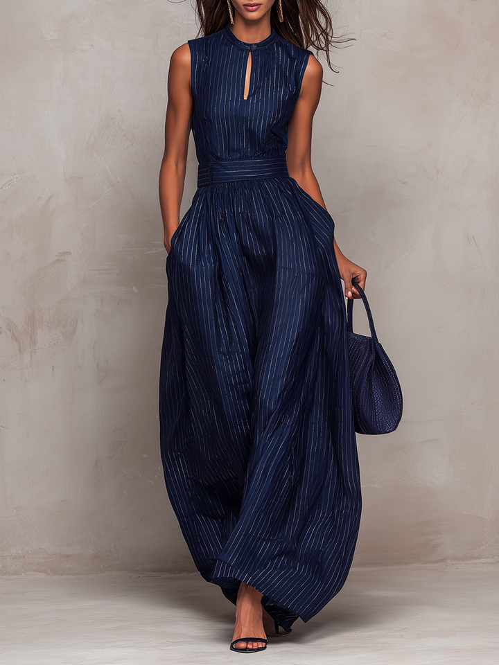 Nerissa Keyhole Neck Wide Leg Jumpsuit