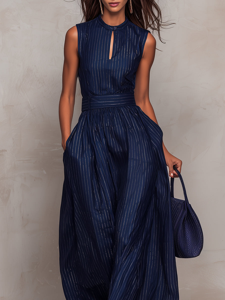 Nerissa Keyhole Neck Wide Leg Jumpsuit