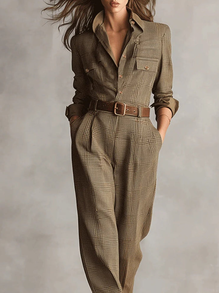 Tesni Belted Tailored Jumpsuit