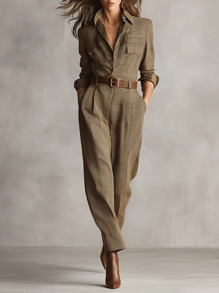 Tesni Belted Tailored Jumpsuit