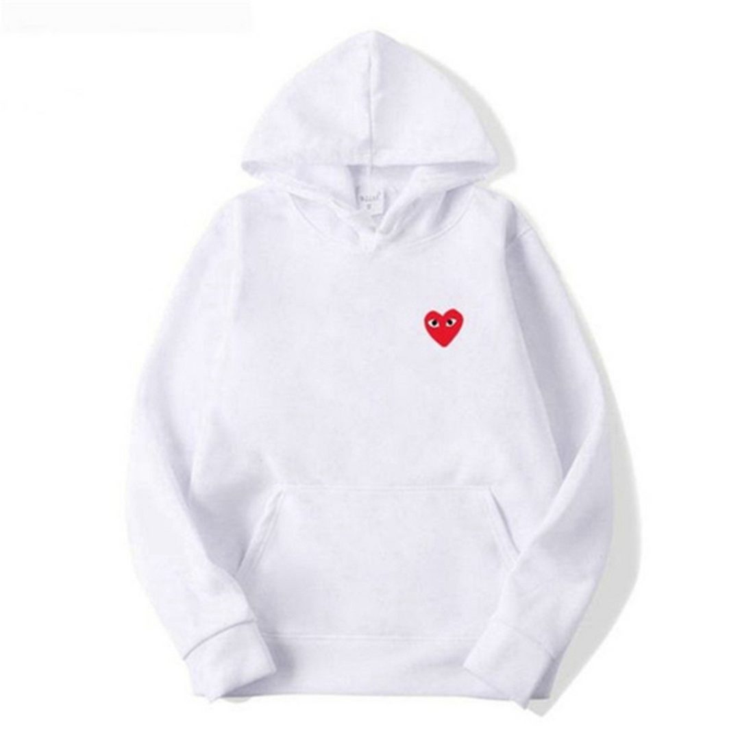 Beatrice Minimal Heart Oversized Hoodie