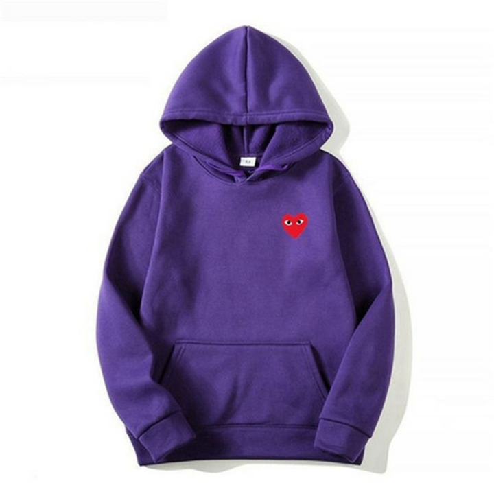 Beatrice Minimal Heart Oversized Hoodie