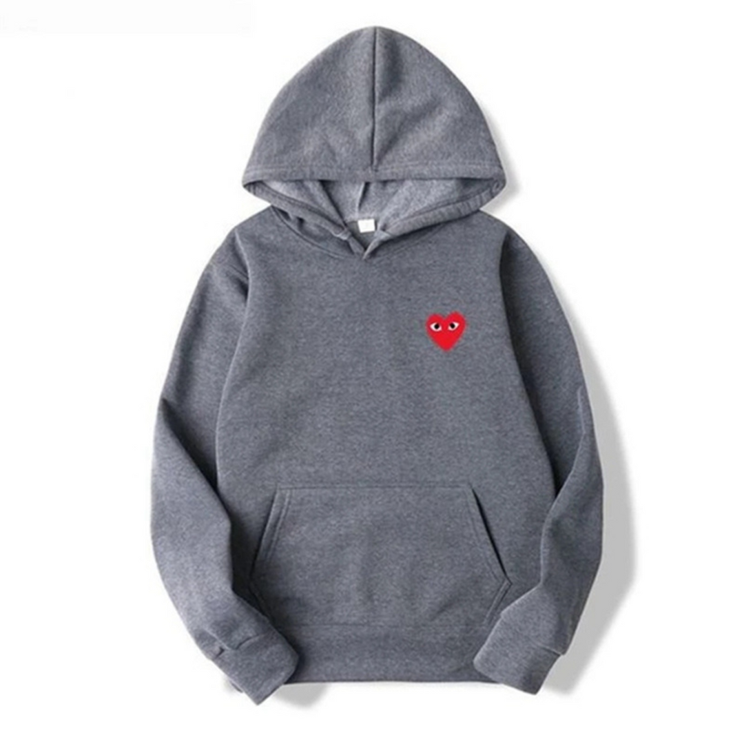 Beatrice Minimal Heart Oversized Hoodie