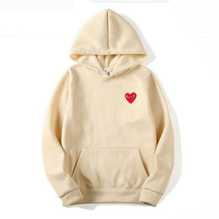 Beatrice Minimal Heart Oversized Hoodie