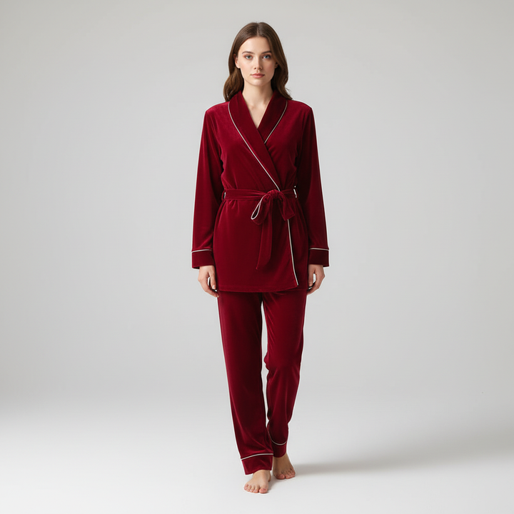 Emberly Wrap Pajama Set