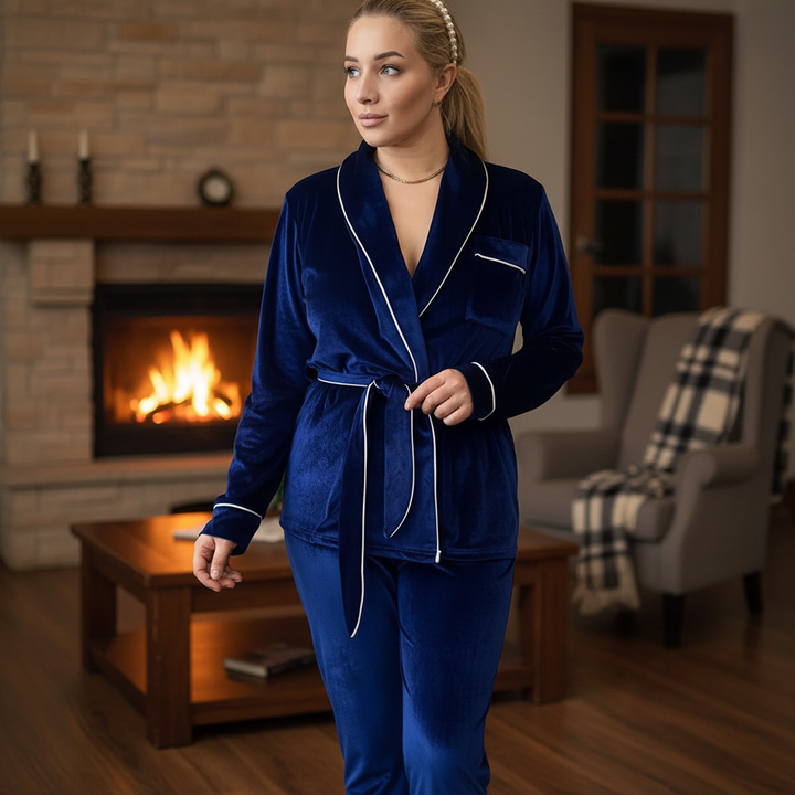 Emberly Wrap Pajama Set