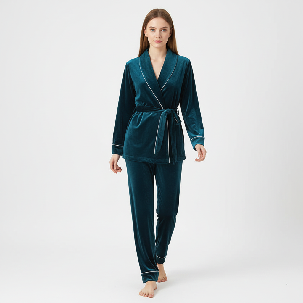 Emberly Wrap Pajama Set