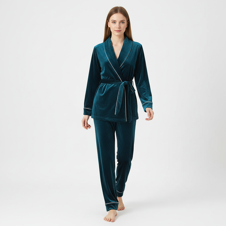 Emberly Wrap Pajama Set