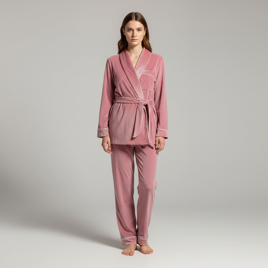 Emberly Wrap Pajama Set