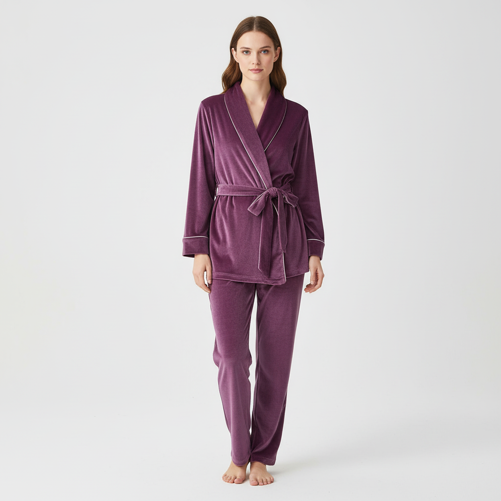 Emberly Wrap Pajama Set