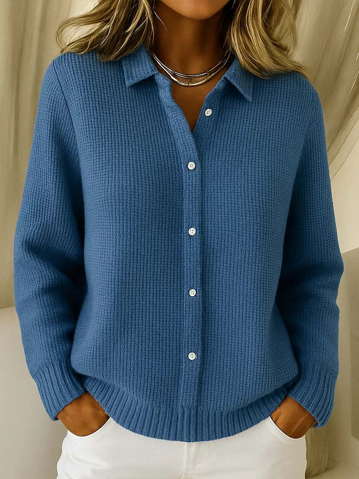 Rosetta Rib Texture Button Cardigan