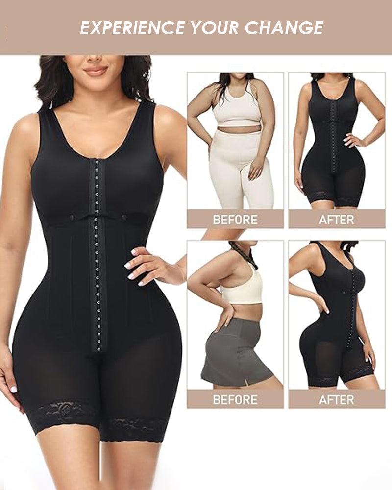 Melody Zip Front Contour Shapewear Bodysuit