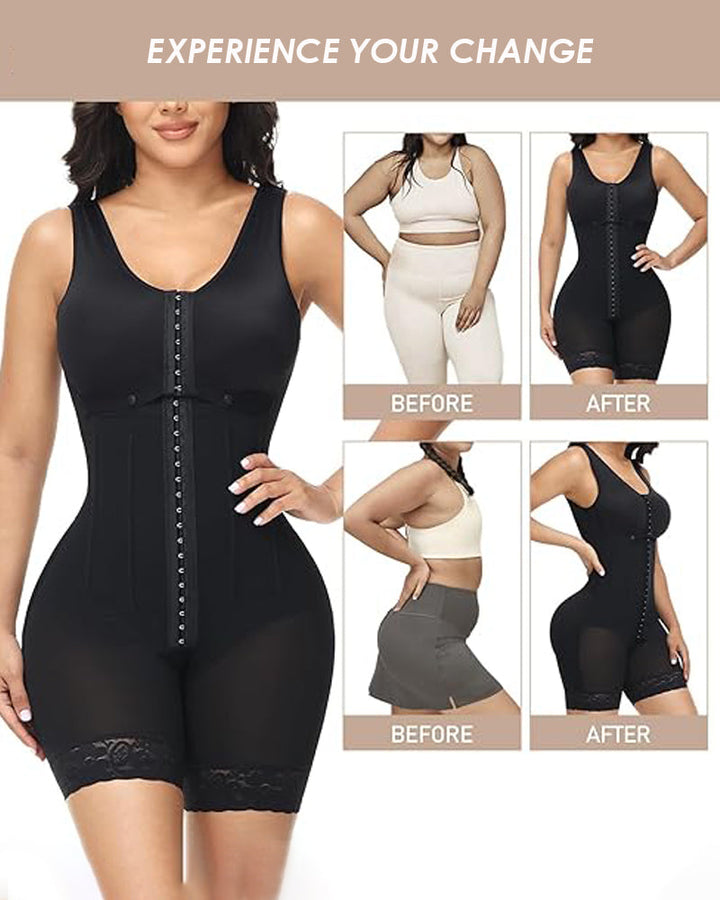 Melody Zip Front Contour Shapewear Bodysuit