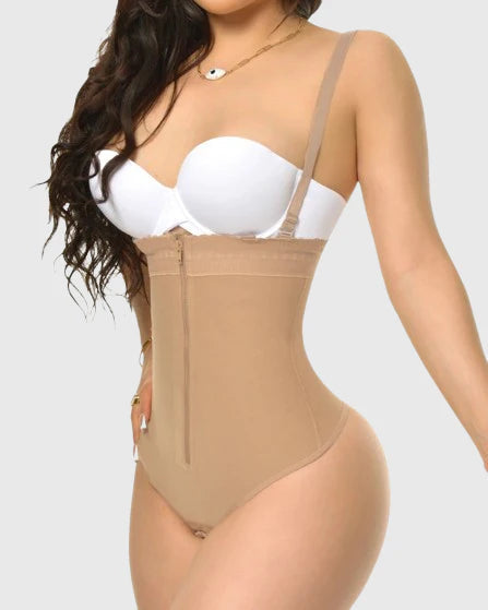 Soraya High Waist Thong Shapewear Bodysuit