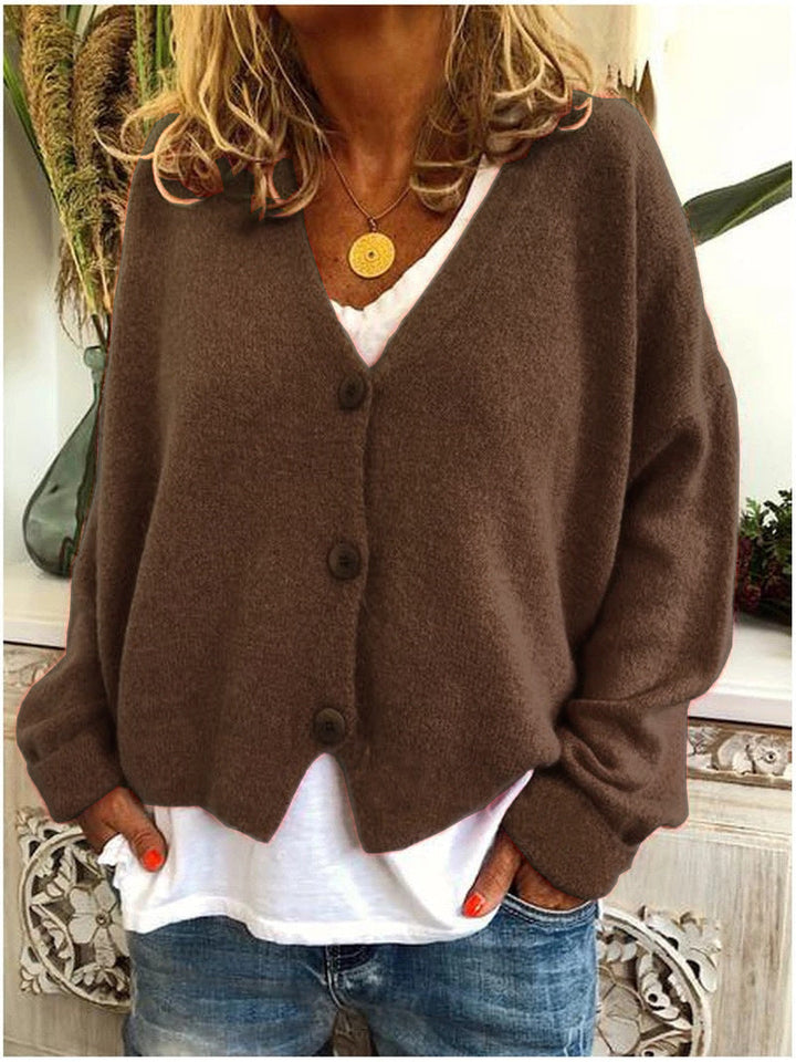 Rialta V-Neck Button Cardigan