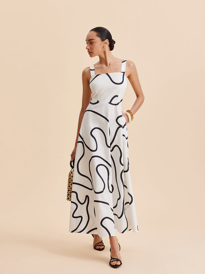 Monet Printed Maxi Dress