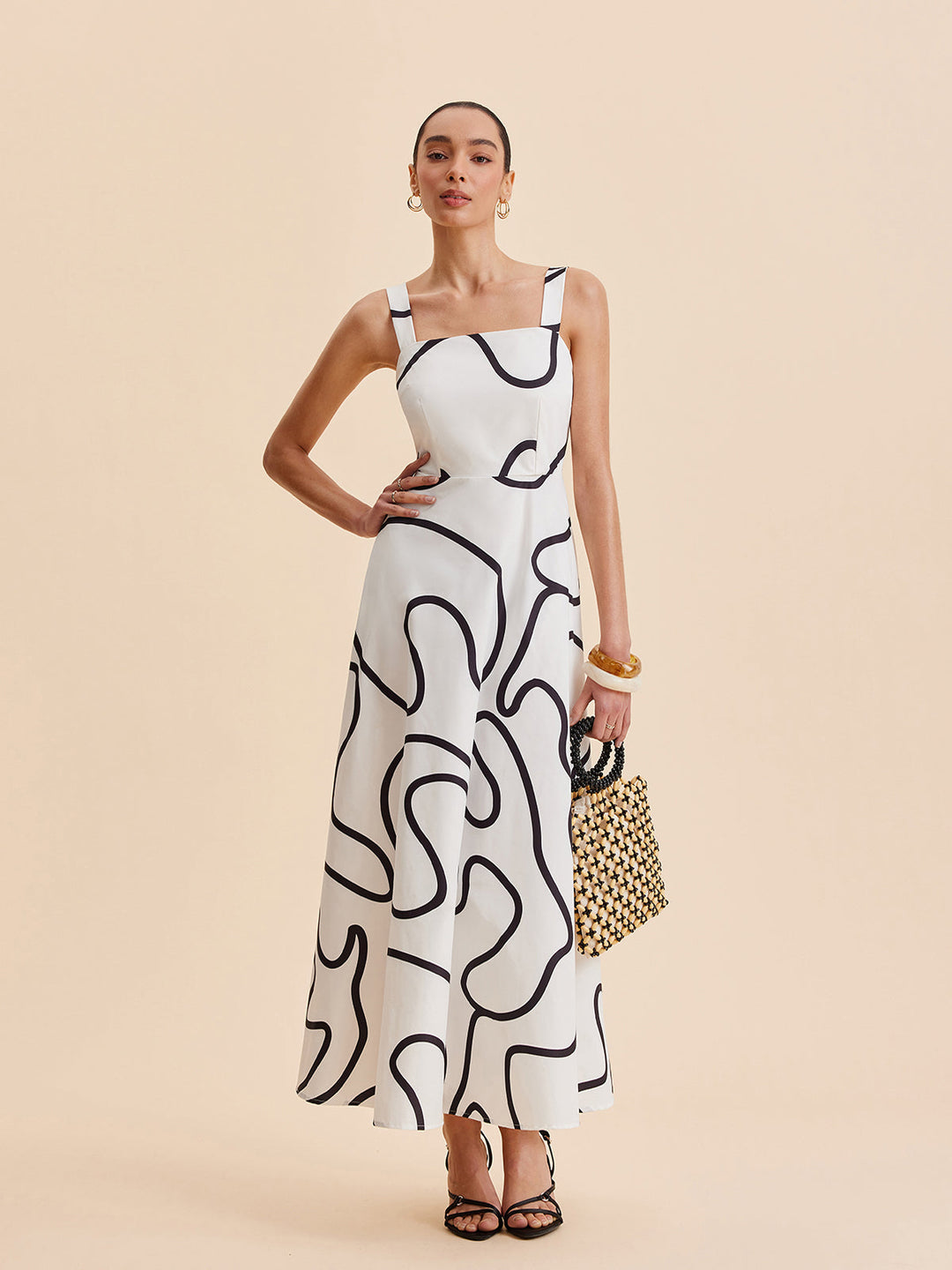Monet Printed Maxi Dress