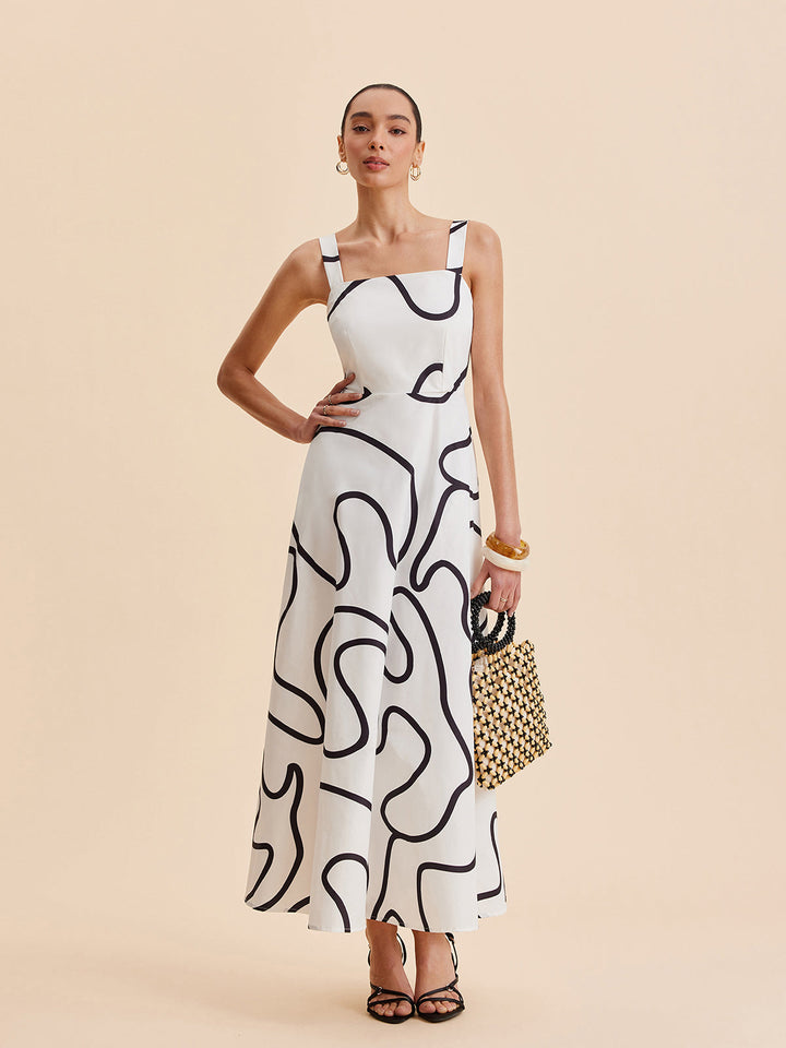 Monet Printed Maxi Dress