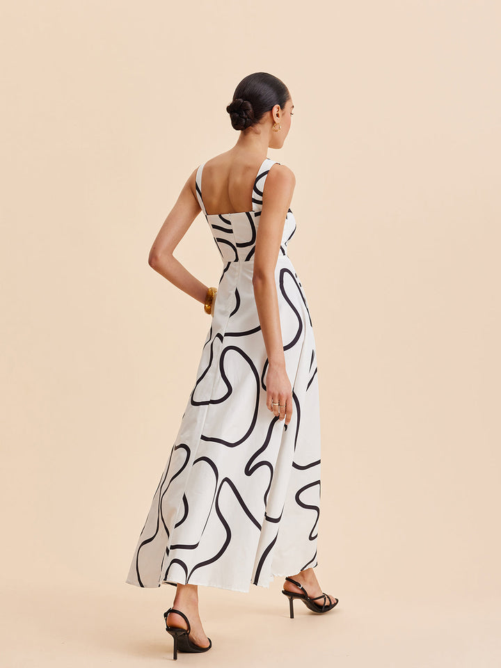 Monet Printed Maxi Dress