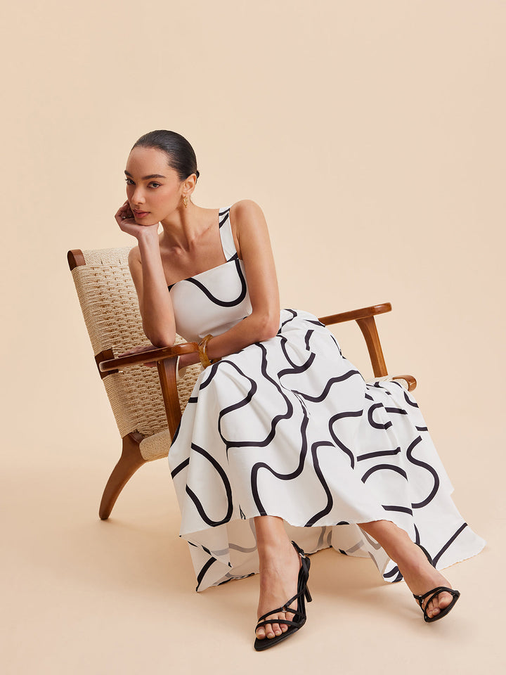 Monet Printed Maxi Dress