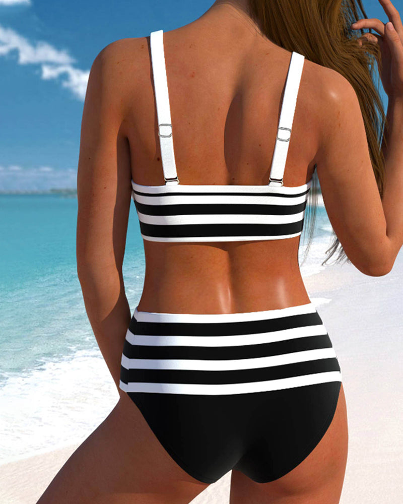 Caroline Stripe Bikini Set