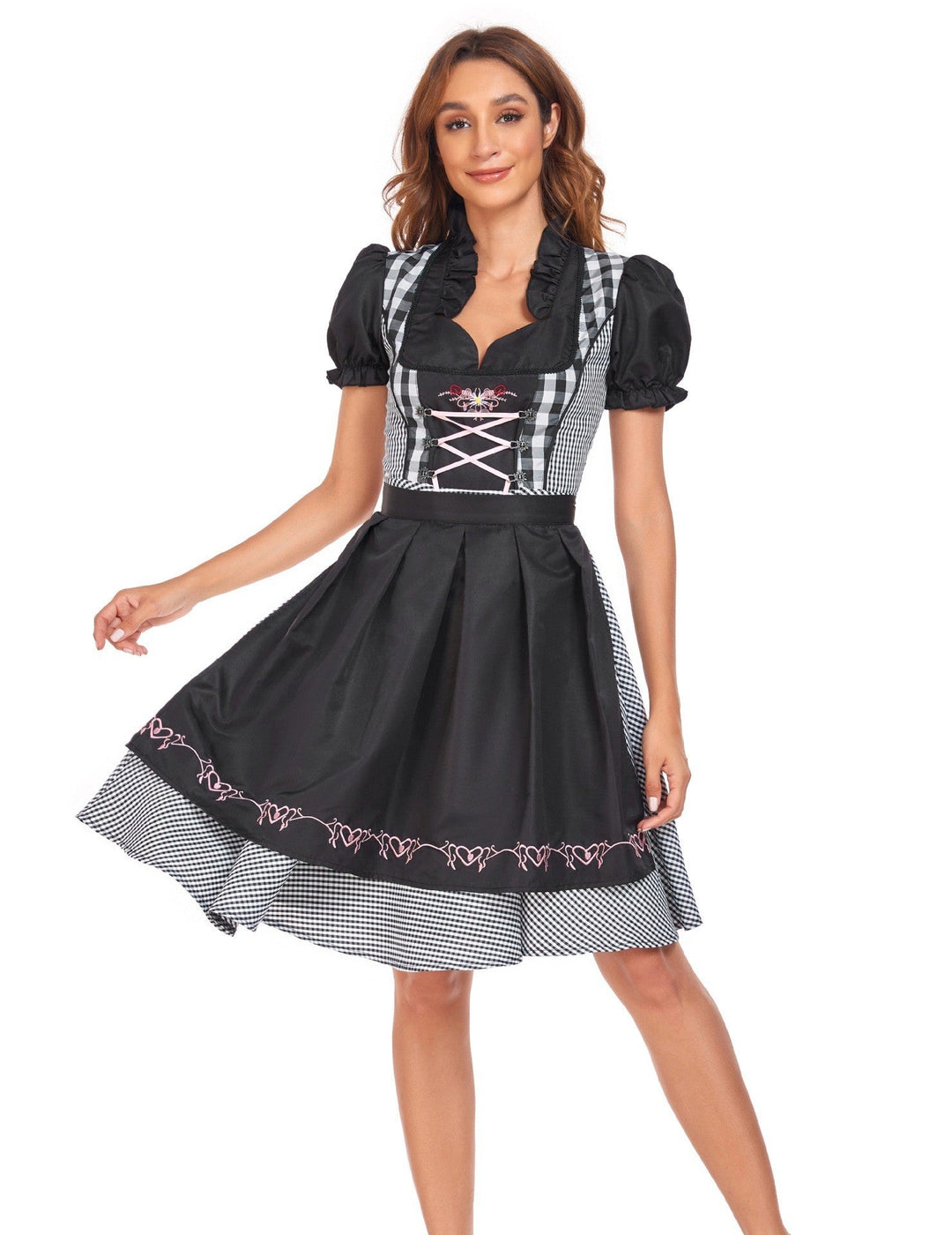 Dagmar Gingham Oktoberfest Dirndl Dress