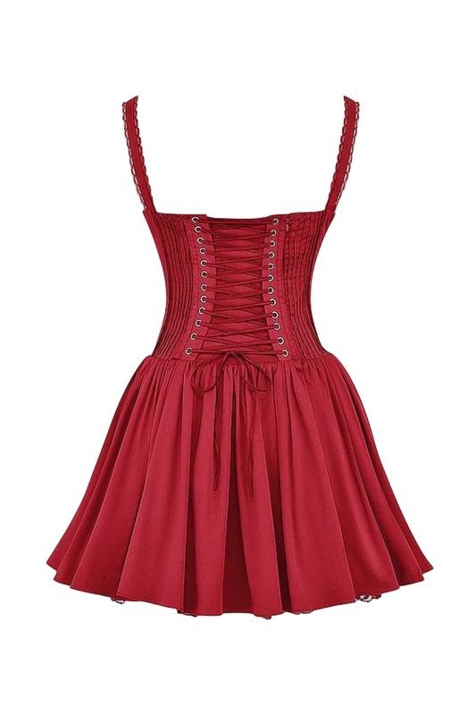 Belle Corset Style Fit and Flare Mini Dress