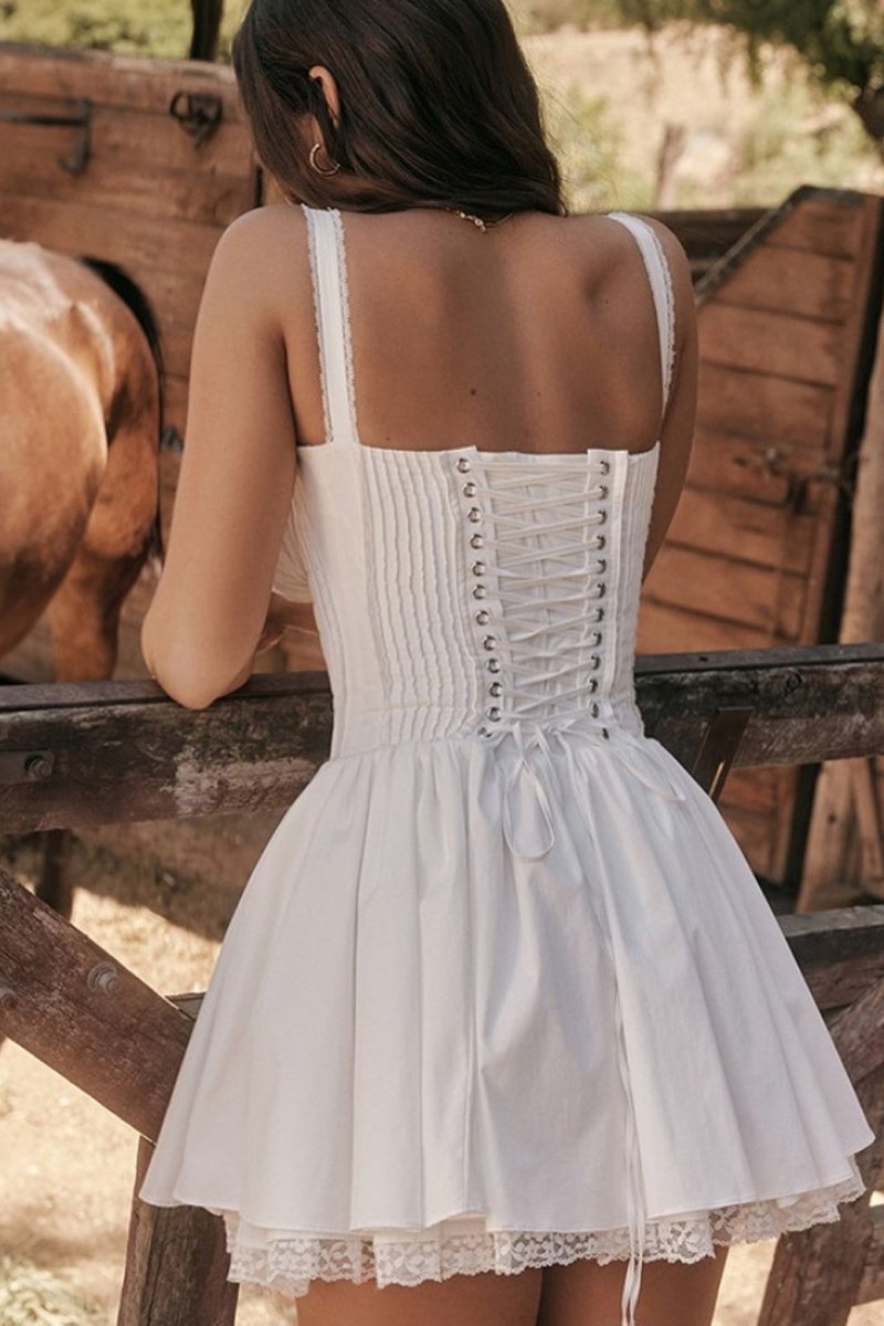 Belle Corset Style Fit and Flare Mini Dress