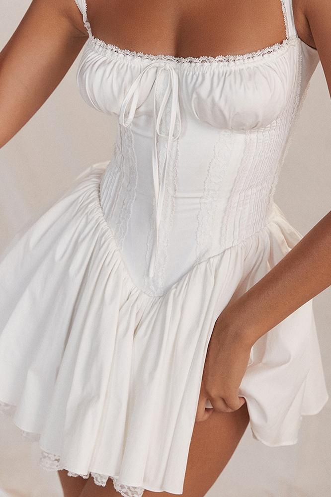 Belle Corset Style Fit and Flare Mini Dress