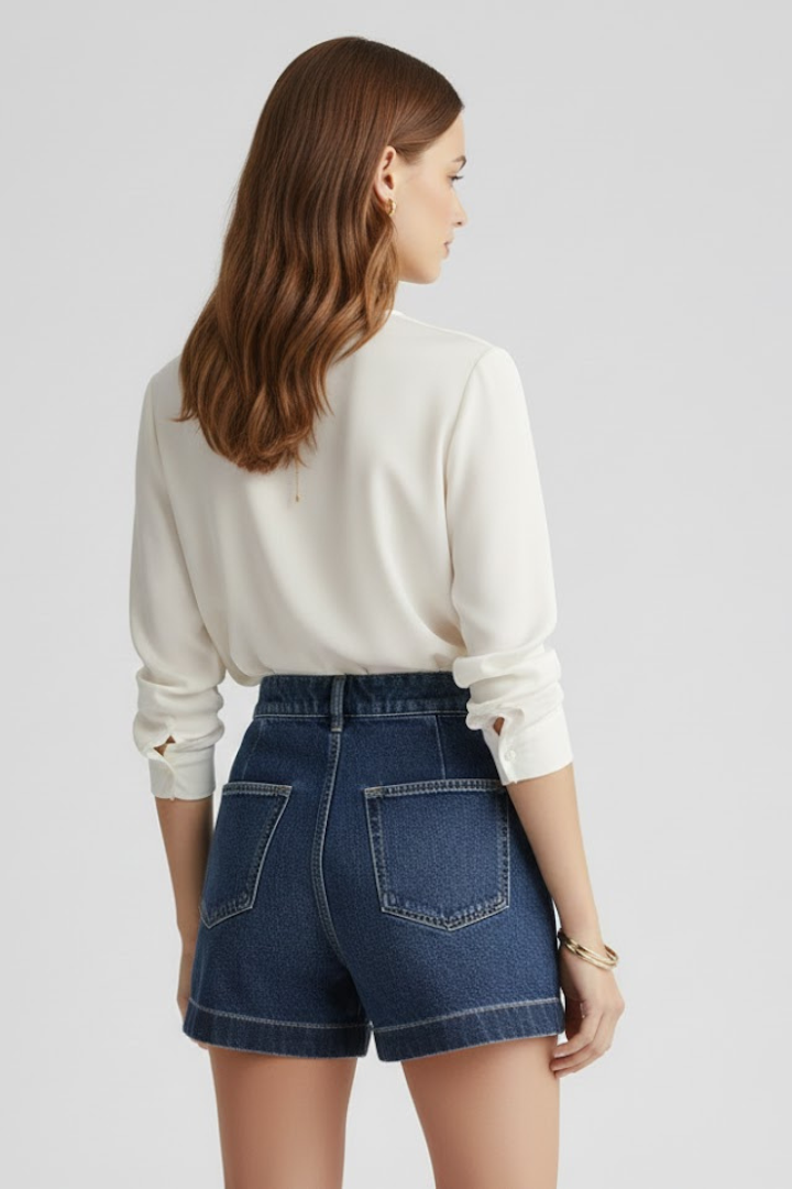 Danielle Tailored Denim Shorts