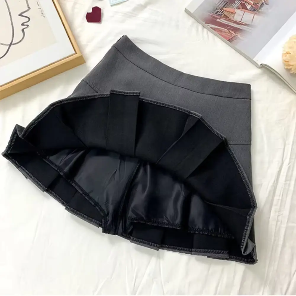 Abana Classic High Waist Pleated Mini Skirt