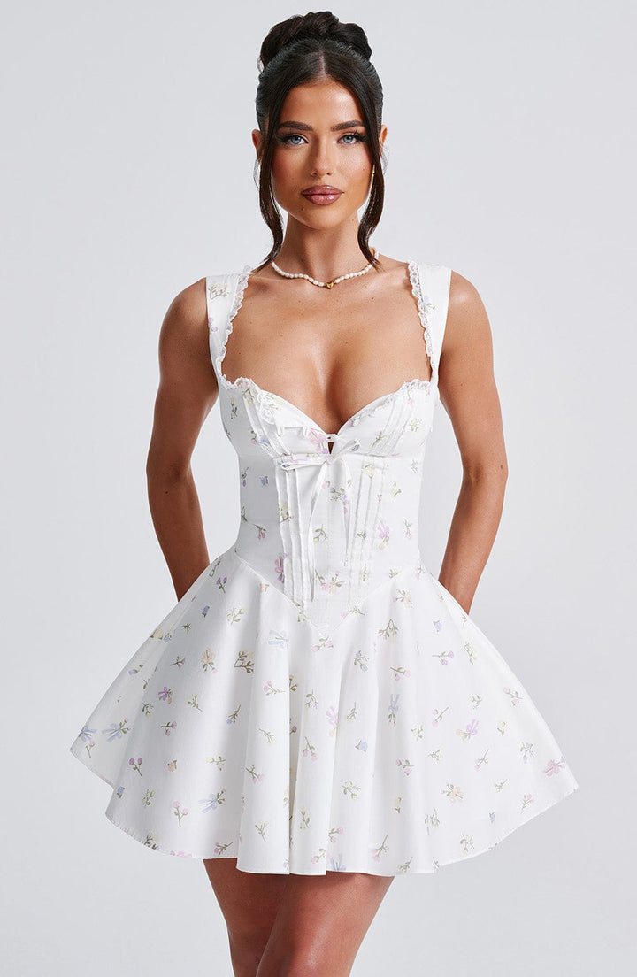 Grace Floral Corset Mini Dress