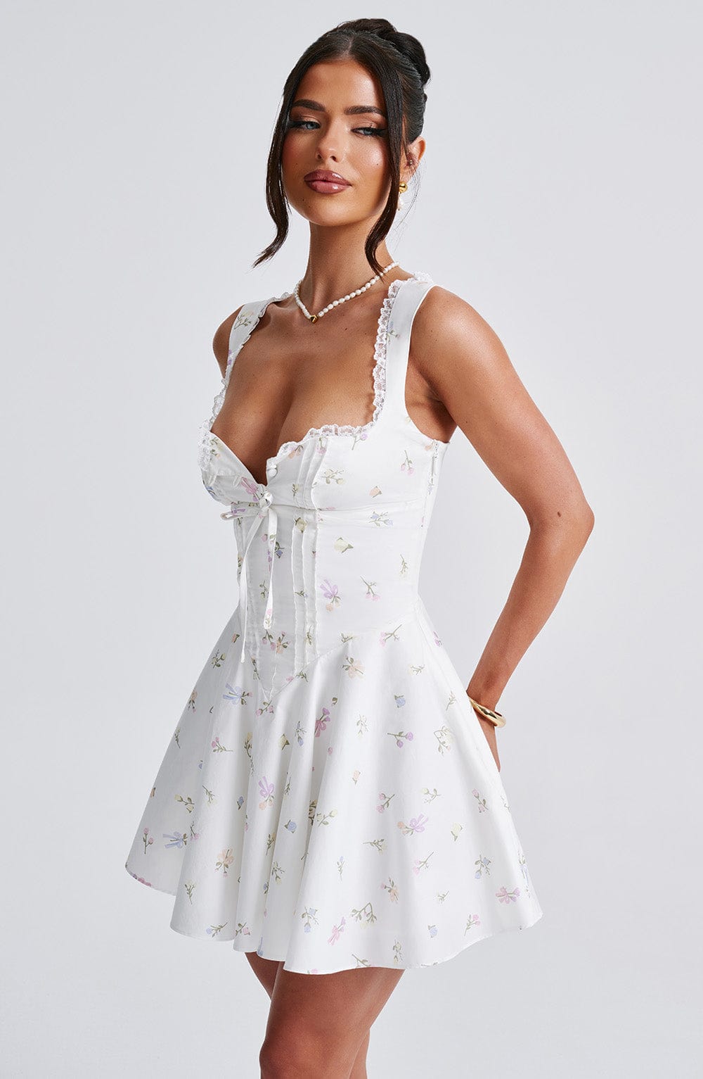 Grace Floral Corset Mini Dress