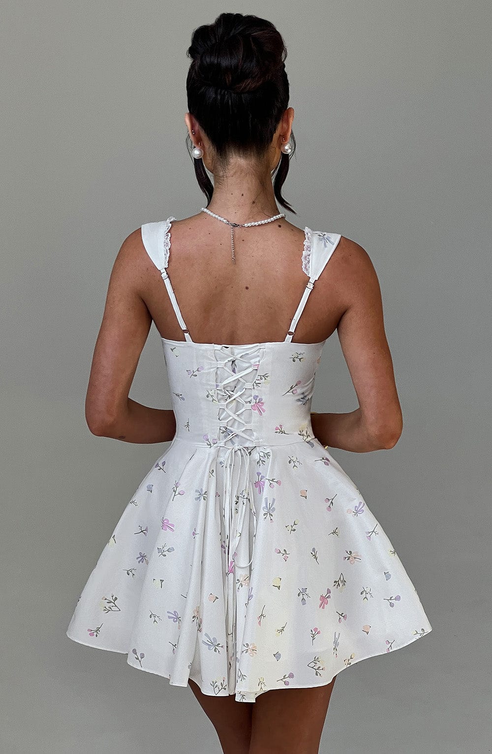 Grace Floral Corset Mini Dress