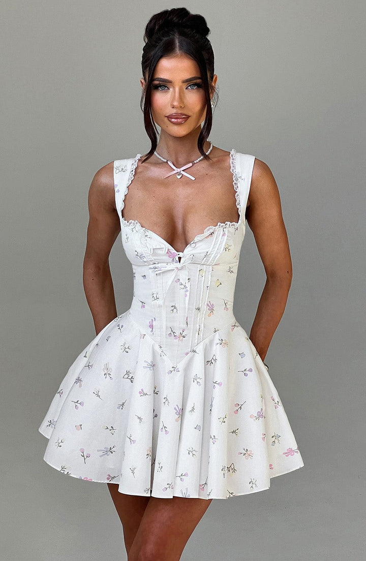 Grace Floral Corset Mini Dress